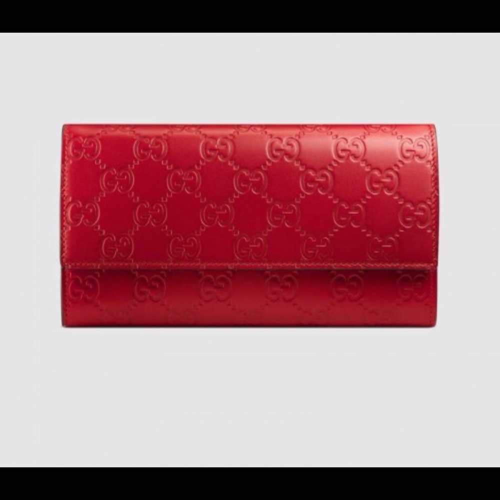 GUCCI flop over wallet